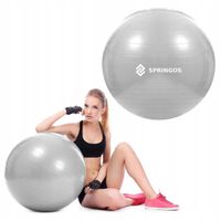 PIŁKA REHABILITACYJNA GMINASTYCZNA 75 CM JOGA FITNESS + POMPKA BALL DUŻA