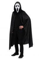 ZESTAW KRZYK PELERYNA I MASKA 140 CM PRZEBRANIE KOSTIUM HALLOWEEN