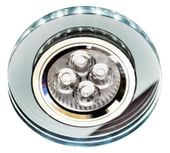 SS-23 CH/TR+WH GU10 50W+led smd 230V biały 2,1W chrom opr. strop. stała ok.