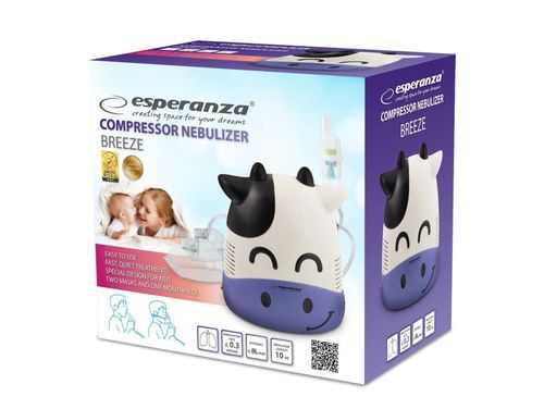 Esperanza inhalator nebulizator kompresorowy tłokowy przenośny breeze na Arena.pl