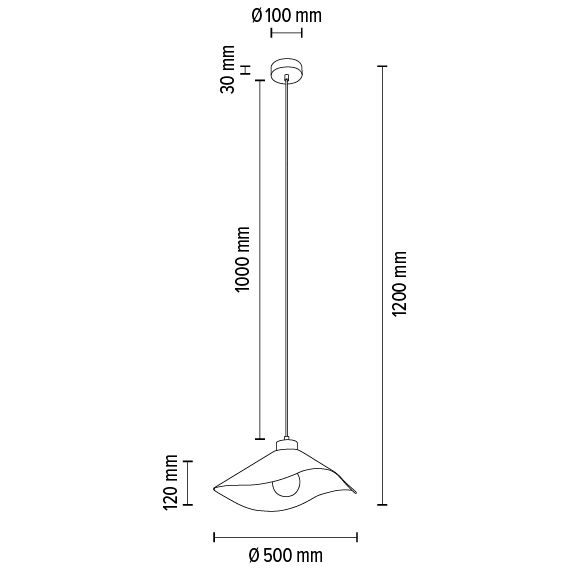 Wisząca lampa loft HATTU 1614519174 kopułowa zwis materiałowy różowy zdjęcie 4