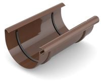 złączka rynnowa 75mm brąz bryza - c 60-032