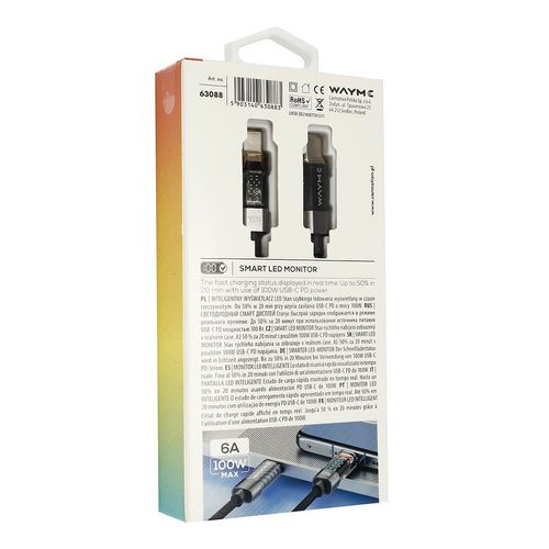 WAYME Kabel do ładowania i synchronizacji, w oplocie z mikrofibry na Arena.pl