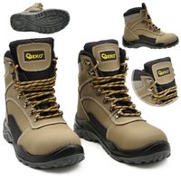 BUTY ROBOCZE OCHRONNE SKÓRZANE NUBUK GEKO G90542-46 ROZMIAR 46 PREMIUM