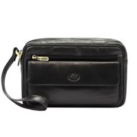 Saszetka męska skórzana z kieszeniami EL FORREST