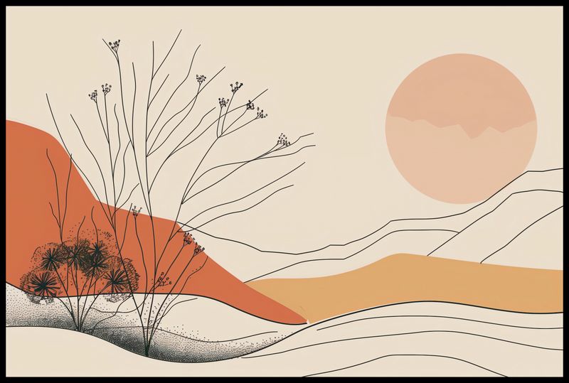Plakat 91,5x61cm Pustynna Wydma zdjęcie 2