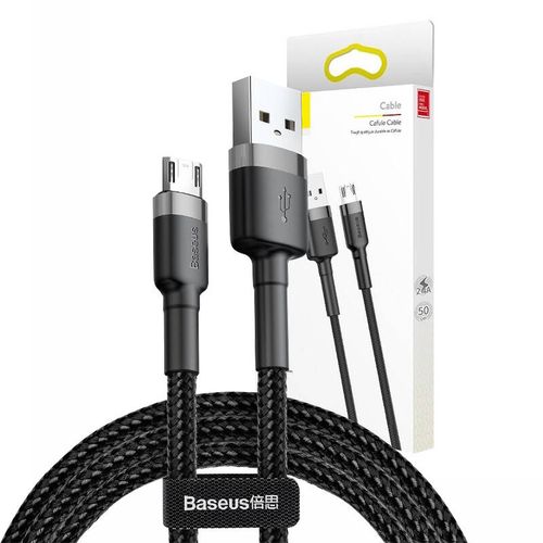kabel usb do micro usb baseus cafule 2.4a 1m (szaro-czarny) na Arena.pl