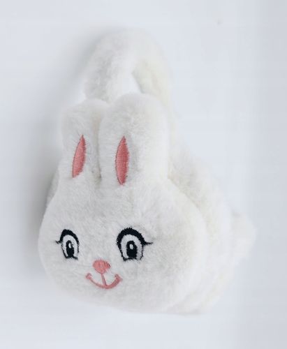 Mięciutkie pluszowe nauszniki Zajączek białe na Arena.pl