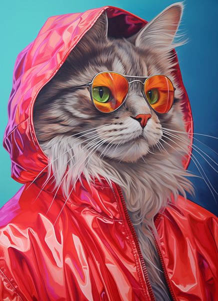 Plakat 40x55cm Kot w Stylu zdjęcie 1