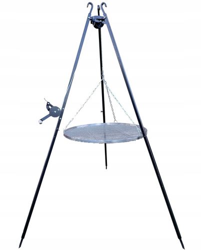 GRILL TRÓJNÓG OGRODOWY OGNISKOWY 191 STOJAK I RUSZT NAD OGNISKO na Arena.pl