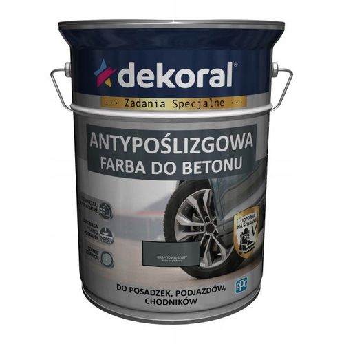 DEKORAL do Betonu AKRYLIT B 5l Grafitowo-Szary na Arena.pl