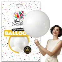 Balony Biale Pastel Mega Duże 45cm Dekoracja Balonów Premium Na Urodziny