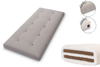 Materac 90x200 z kokosem - Pascall Futon Medium Duo Coco - Szary