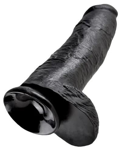 pipedream king cock czarny model z jądrami 30 cm przyssawka pvc na Arena.pl