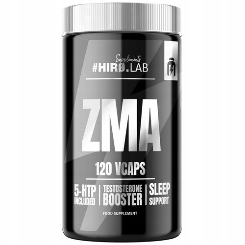 HIRO.LAB ZMA 120 vcaps. - Cynk + Magnez + Witamina B6 + 5HTP + Melatonina na Arena.pl