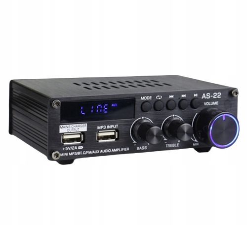 BLITZWOLF WZMACNIACZ AMPLITUNER AUDIO STEREO BLUETOOTH 5.0 USB RCA AUX 45W na Arena.pl