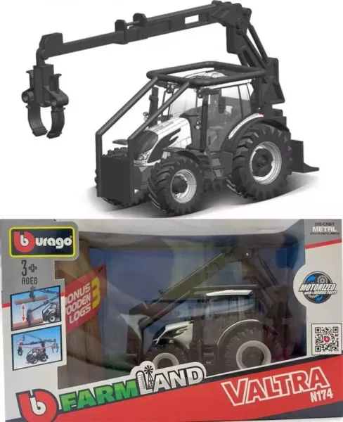 Valtra N174 z kłodami napęd BBURAGO zdjęcie 1