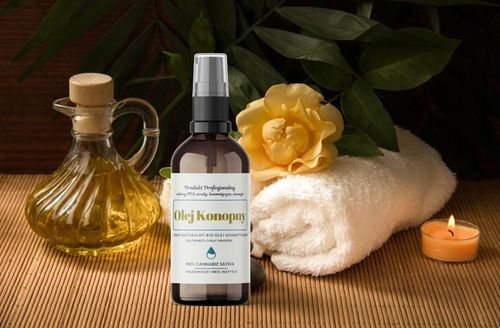 Olej KONOPNY nawilża działa przeciwzapalnie na skórę na Arena.pl