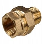 ŚRUBUNEK MOSIĘŻNY PROSTY 1" DN 25 z oringiem uszczelką