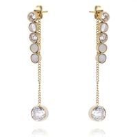 kolczyki ze stali chirurgicznej pozłacane sztyfty kst2702