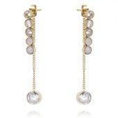 kolczyki ze stali chirurgicznej pozłacane sztyfty kst2702