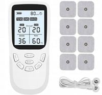Elektrostymulator mięśni nerwów TENS EMS MASAŻ 36 programy + ELEKTRODY 4szt
