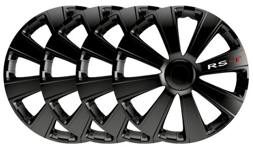 4x Kołpaki 14 RS-T BLACK CZARNE TUNING na Arena.pl