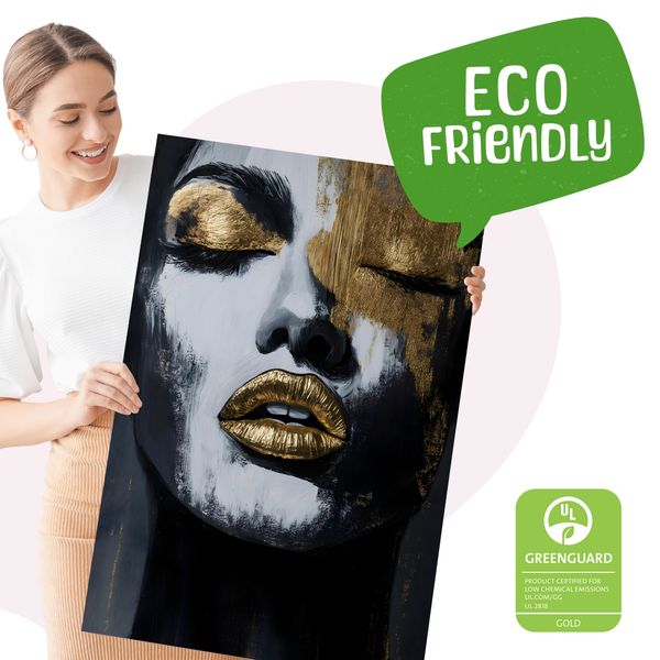 Obraz Na Płótnie Do Salonu Portret Kobiety Glamour Abstrakcja 50cm x 70cm zdjęcie 6