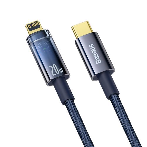 Explorer Series kabel przewód USB-C Iphone Lightning 20W 1m niebieski na Arena.pl