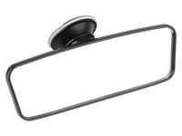 Lusterko wewnętrzne mocowane przyssawką 61x184 mm, czarne