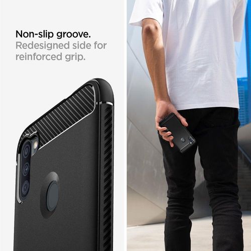 Spigen Rugged Armor Galaxy A11 Matte Black na Arena.pl