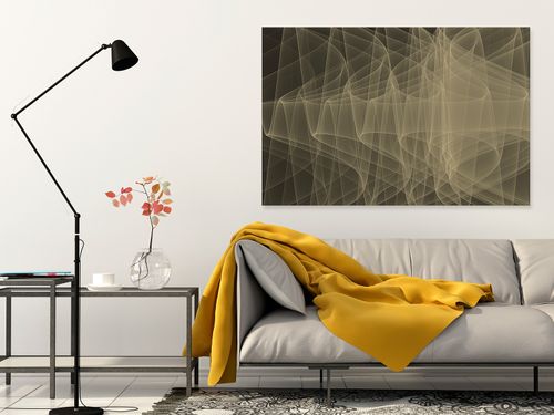 92601 Obraz na płótnie NOWOCZESNY LINIE BEŻOWY na Arena.pl