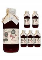 6 szt Syrop malinowy sok z malin naturalny 330 ml A to dobre