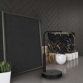 Stojąca lampa abażurowa SENSO MLP7299 Milagro stołowa czarna