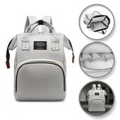 torba, organizer, plecak dla mamy szary plm10sz