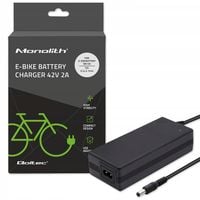 Ładowarka Qoltec do baterii roweru elektrycznego 36V | 42V | 2A | 5.5*2.1