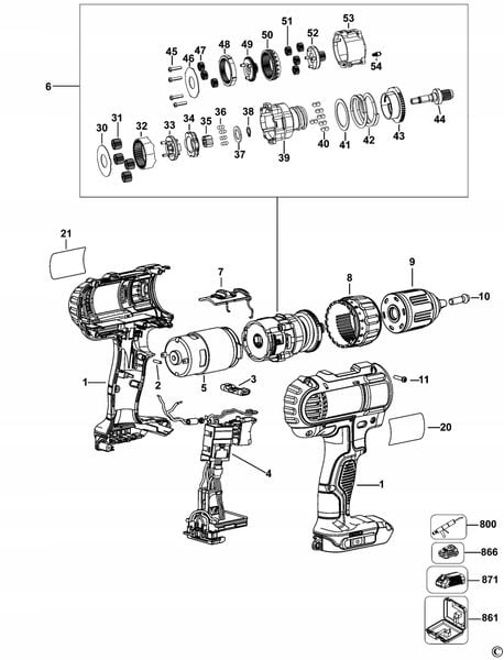 DEWALT N362741 SILNIK DO DCD771 zdjęcie 2