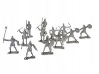 Drewniany Zamek RYCERZE RYCERZYKI ŻOŁNIERZE 60szt