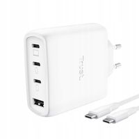 Ładowarka sieciowa TRUST Maxo GaN 65W 1xUSB-A 3xUSB-C Biały