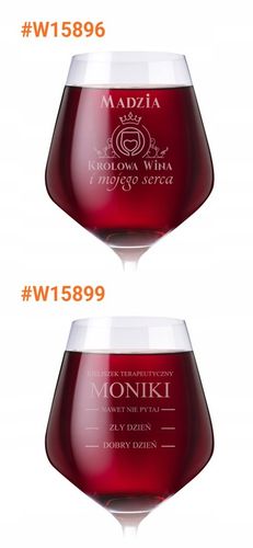 Kieliszek do Wina Krosno Prezent na Urodziny 18-99 Elegancki Duży 860 ml na Arena.pl