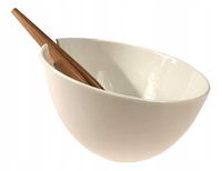 PORCELANOWA MISKA DO SAŁATY Z ŁYŻKAMI KASSEL