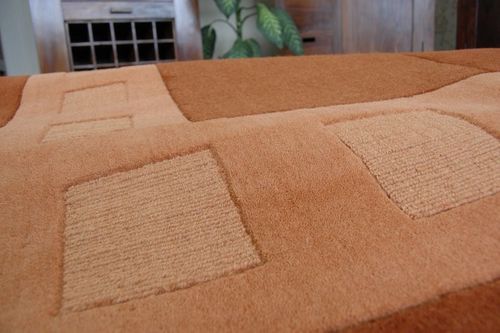 Dywan HAND TUFTED - BOXES terakota na Arena.pl
