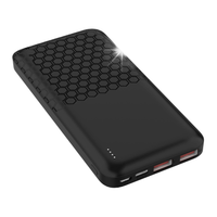 POWERBANK HONEYCOMB 10000mAh 2xUSB microUSB USB-C Typ-C 20W PD QC3.0