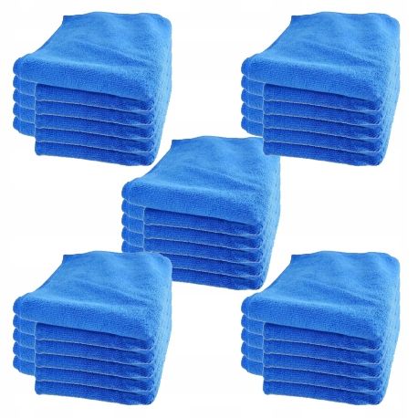 25x ŚCIERKI SZMATKI MIKROFIBRA DO CZYSZCZENIA POLEROWANIA AUTA SAMOCHODU zdjęcie 2