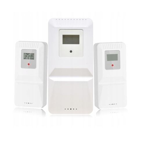 STACJA POGODY WiFi 3 CZUJNIKI UV hPa TEMP WILGOTNOŚĆ FAZY KSIĘŻYCA BUDZIK na Arena.pl