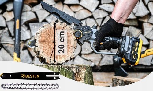 Pilarka Piła Łańcuchowa Akumulatorowa Bezszczotkowa 2XAKU 8 Cali na Arena.pl