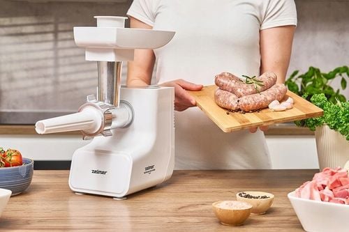 MASZYNKA DO MIELENIA MIĘSA ZELMER ZMM3512B SZATKOWNICA BIAŁA 1500W na Arena.pl