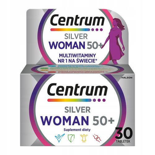 Multiwitamina Centrum WOMAN 50+ dla kobiet minerały witaminy 30 tabletek na Arena.pl