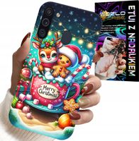 ETUI DO SAMSUNG GALAXY A21 - RENIFER Z PIERNIKIEM MERRY CHRISTMAS