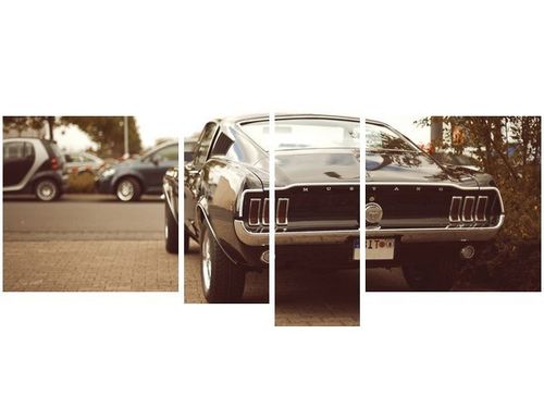 120CM 55 OBRAZ 4 ELEM FORD MUSTANG 55LANEY69 ŚCIENNY na Arena.pl